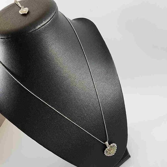 Betsey Johnson Child  heart leopard colorful necklace - Picture 4 of 4